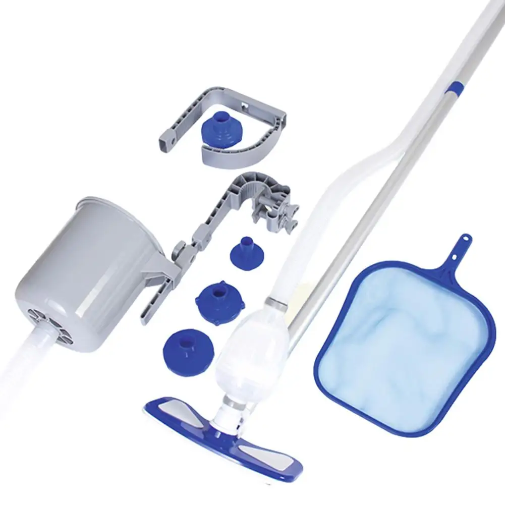 Набор для очистки бассейна аксессуары насос рыболовная сетка фильтр Прямая