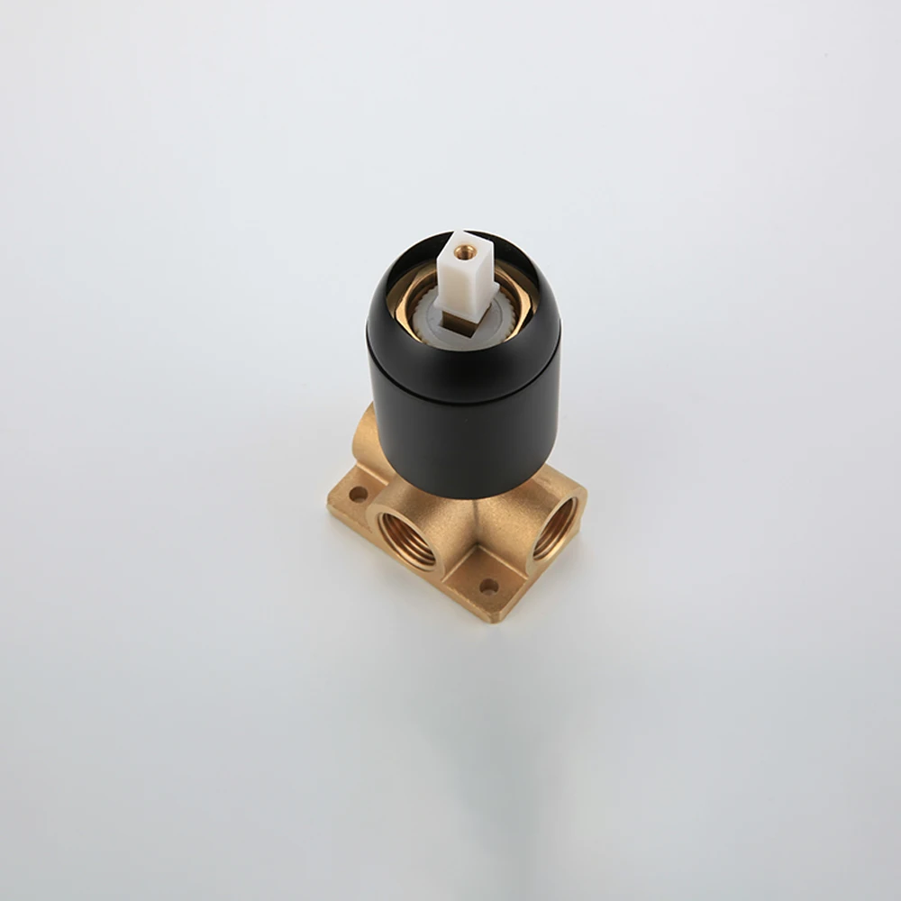 Desrin матовый черный смеситель для душа одномодовая круглая душевая головка набор