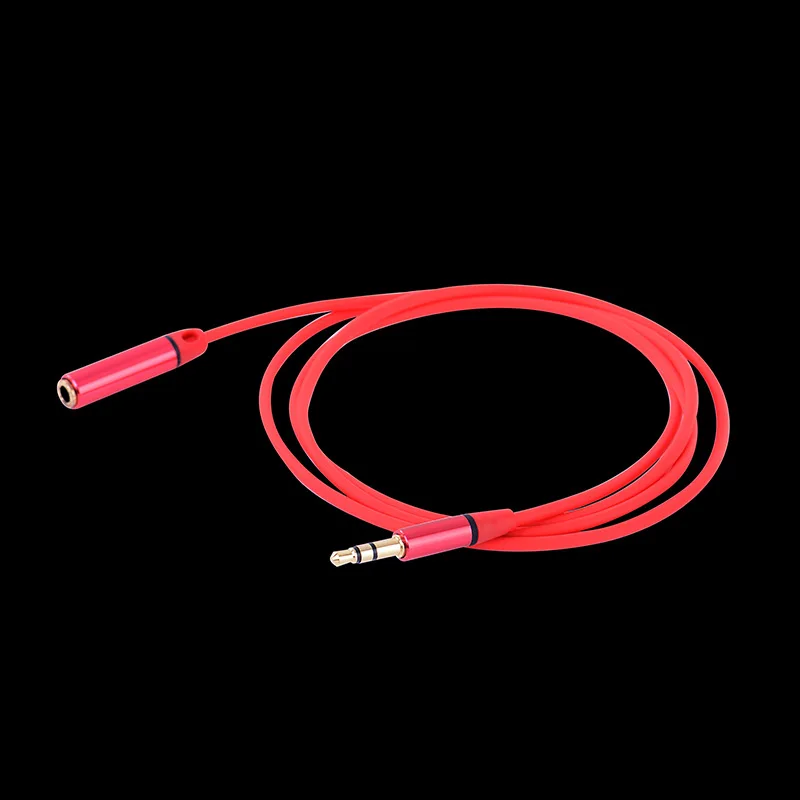 

Color Metal-tip Audio Extension Cable 3.5mm Jack male To female Headphone Audio Extension Cord 1/8 Trs Jack To AUX Cord 1M