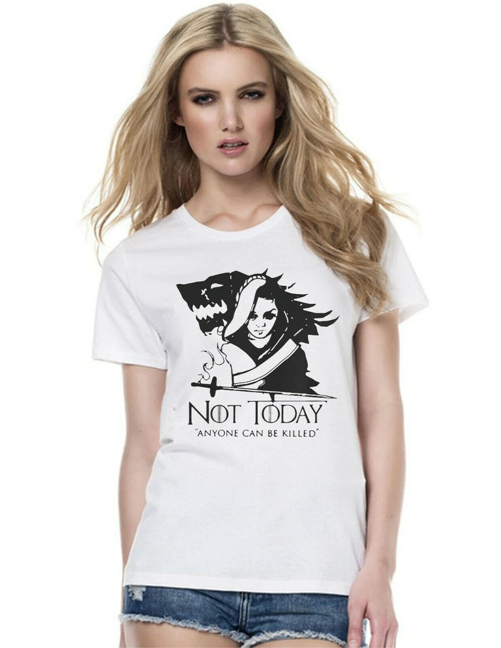 Не сегодня каждый может быть убил футболка Игра престолов женские топ Бесплатная