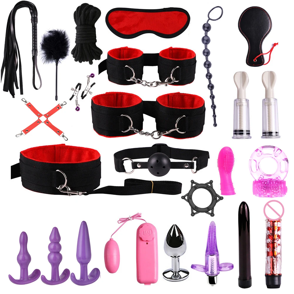 Набор БДСМ-игрушек для пар интимные игрушки связывания с флиртом наручники
