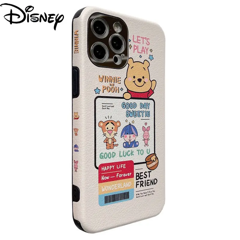 

Disney Cute Pooh Original Phone Case for iPhone 7/8P/X/XR/XS/XSMAX/11/12Pro/12min Phone Couple Case Cover