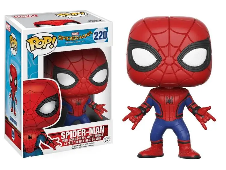 FUNKO POP Marvel Человек паук Железный человек Тони Старк Коллекционная модель фильма