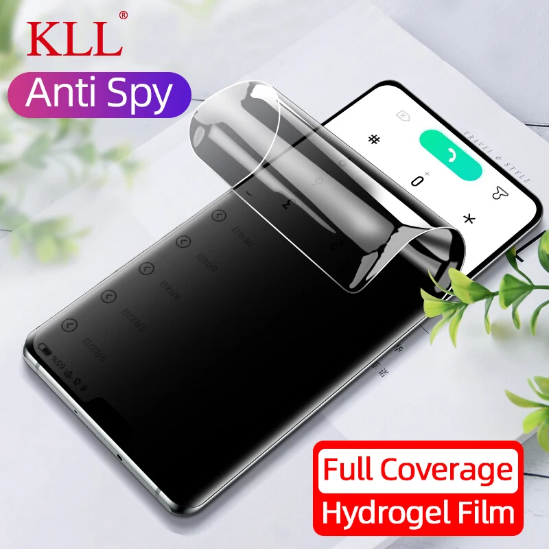 Полная изогнутая Гидрогелевая пленка без стекла для OPPO Reno 3 4 Pro антишпионская