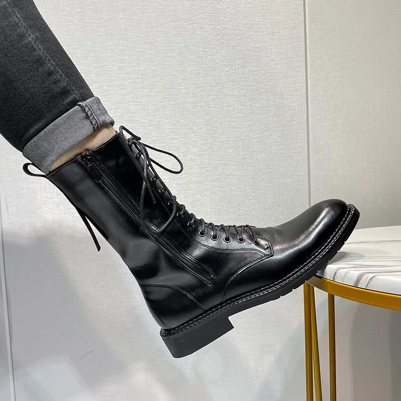 

Flat Outdoor Designer Thick Bottom Men's Shoes Timberland Boots Luxurious Brand Leather Men Casual Woodland Camping Snow Winter