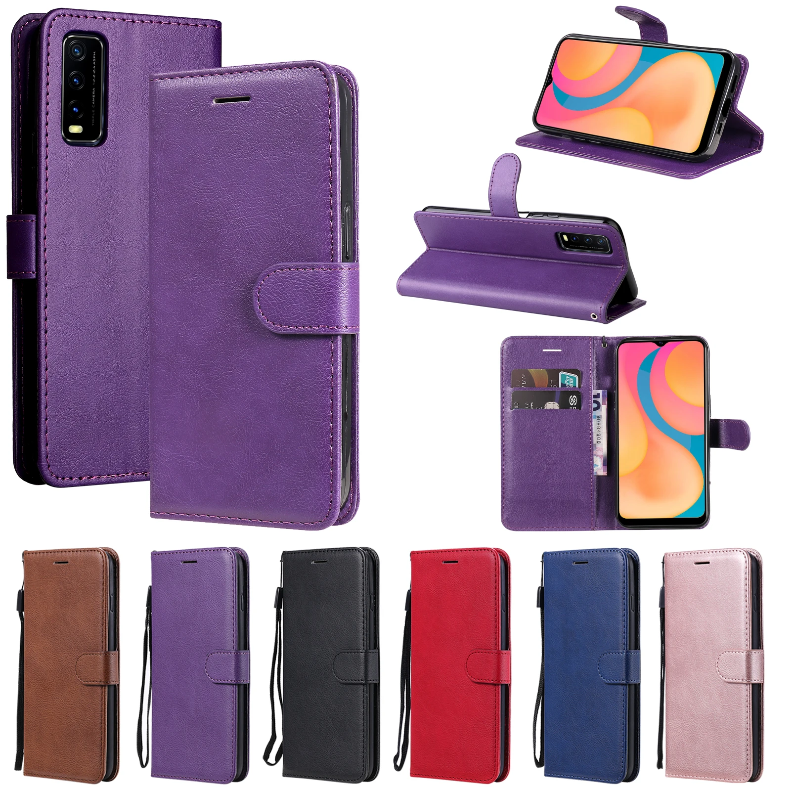 

Anti-theft Stand For Huawei Honor 5A 6X 6A 7X 7C 8X 8S 8A 9X 10i 8C 7A 30 Pro Plus 8 10 20 30 Lite V10 Leather Phone Case