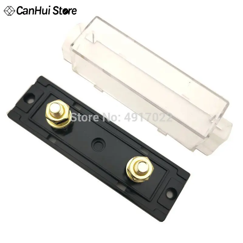 1Set ANL-H ANL-B Transparent Car Fuse Box ANL Holder Distribution in line 0 4 8 GA Positive With Fusible 100A 200A | Обустройство