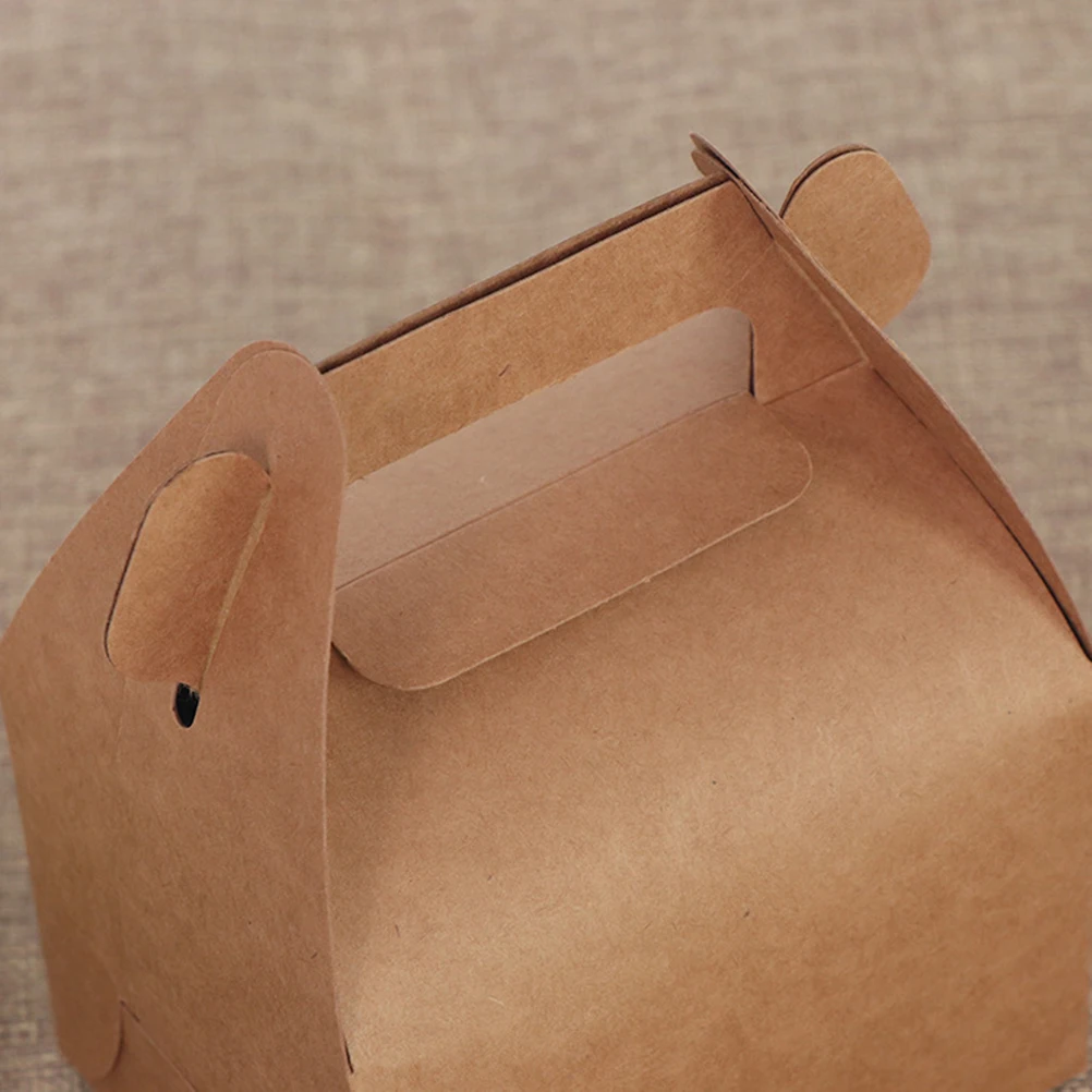 12 шт. упаковочная коробка из крафт бумаги для торта Подарочная конфет вечерние