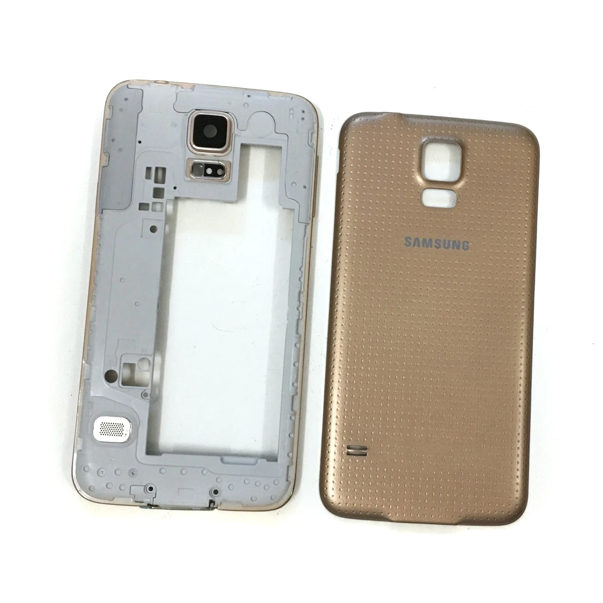 Оригинальный Корпус для Samsung Galaxy S5 i9600 G900F G900T G900V G900A средняя рамка + задняя крышка