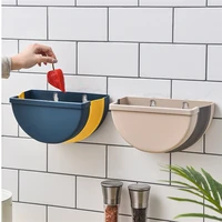 5pcs kitchen cabinet door folding hanging trash garbage bin can storage rubbish container household cleaning tools waste bins