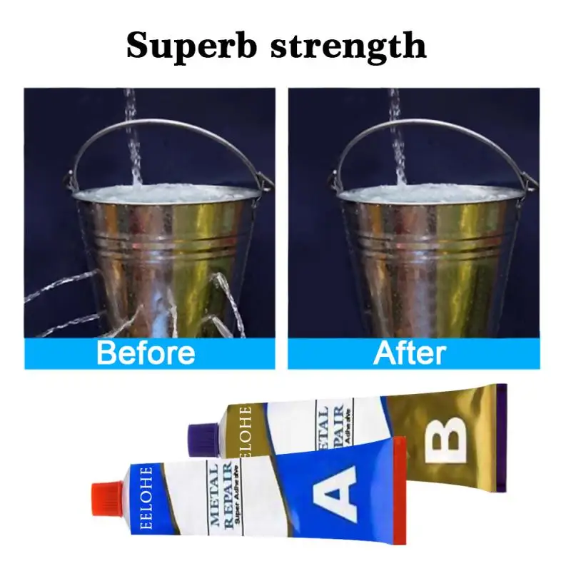 

Hot 20/50g A+B Metal Repairing Adhesive Super Glue Steel Metal Glass Ceramics Welding Wall Repairing Leakage Plugging Glue