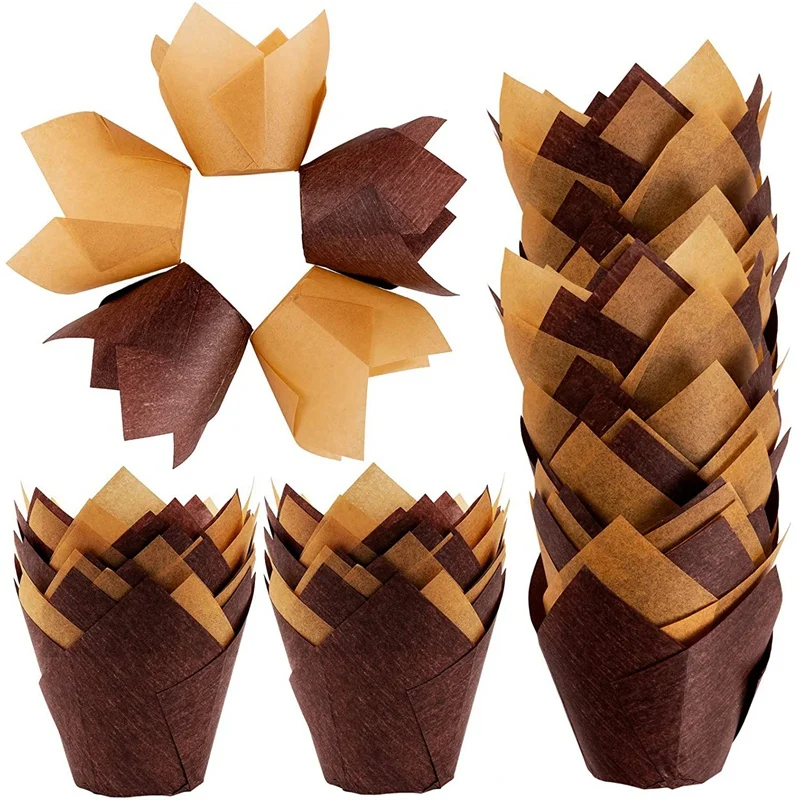 

Набор оберток для кексов, 250 шт., бумажные чашки для кексов, маслонепроницаемый лайнер для кексов, коробка для выпечки маффинов, чехол для чаш...
