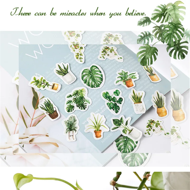 45 шт./кор. бабочка завод письмо Тотем памятки наклейки пакет разместил его Kawaii