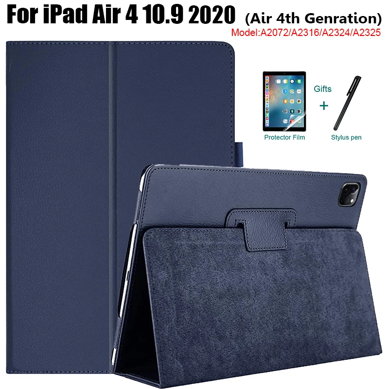 

Кожаный чехол-книжка для iPad Air 4 10,9 2020 Air 4 поколения, чехол-подставка, чехол для air 4 A2072/A2316/A2324/A2325