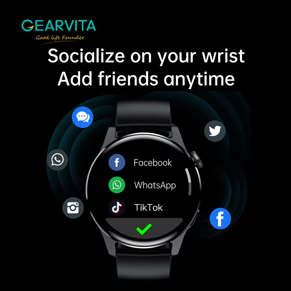 Смарт часы GEARVITA 3 с пульсометром и поддержкой IP67|Смарт-часы| |