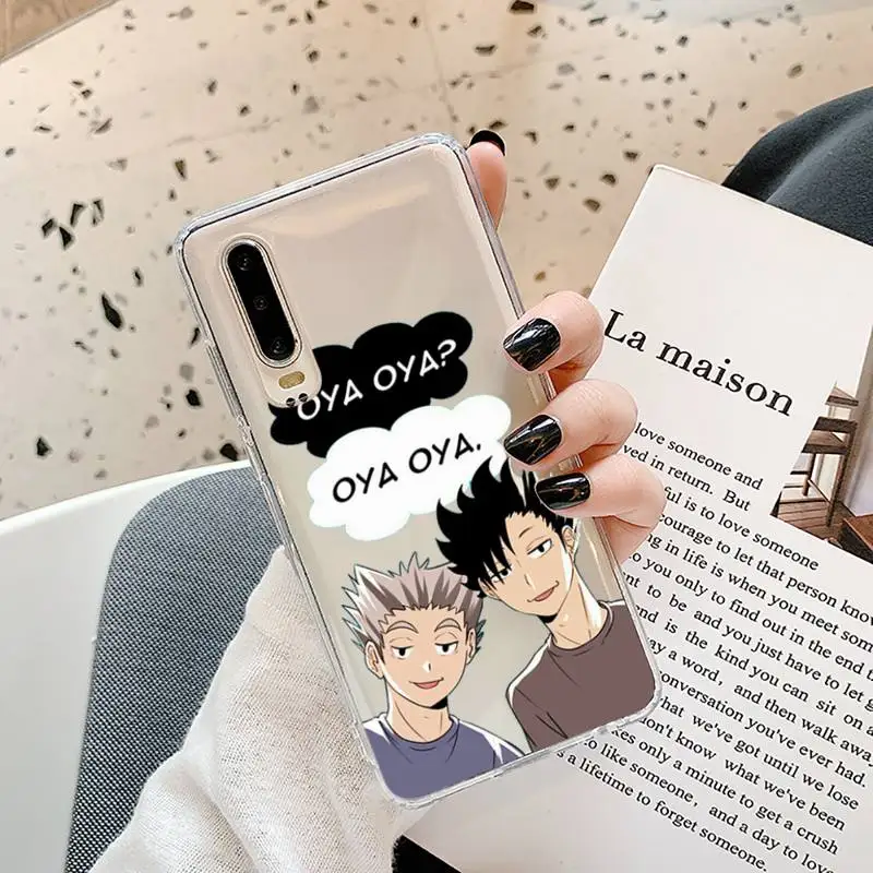 

Haikyuu oya Kenma Kozume Phone Cases Transparent for Samsung A71 S9 10 20 HUAWEI p30 40 honor 10i 8x xiaomi note 8 Pro 10t 11