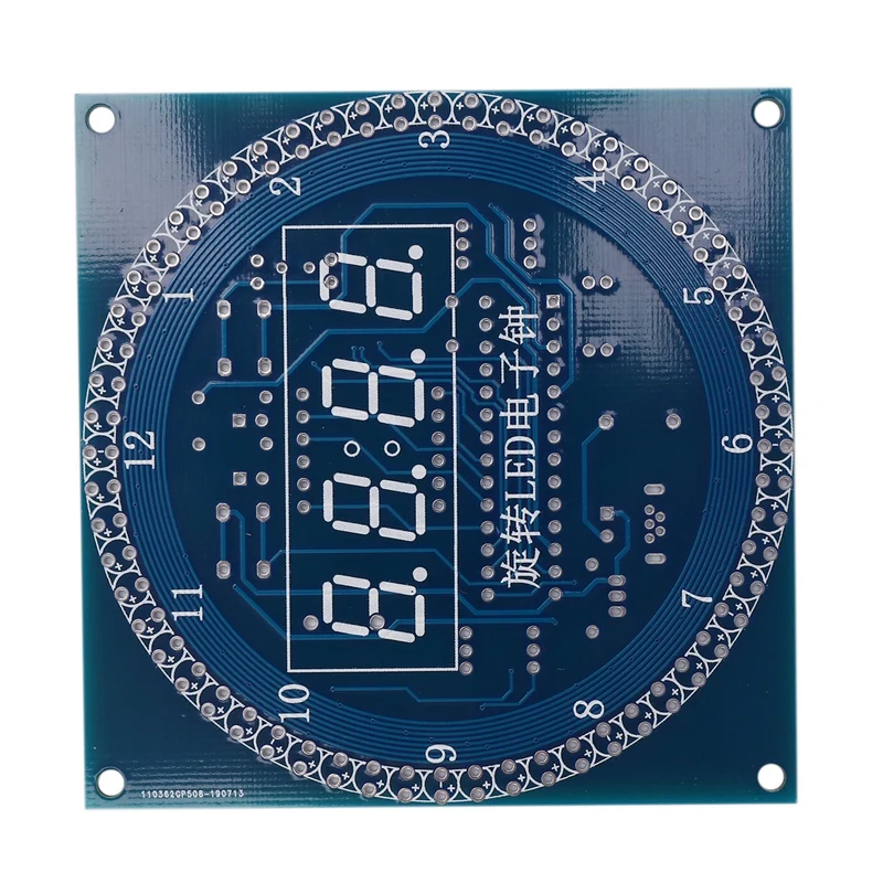 Rotating DS1302 Digital LED Display Module Alarm Electronic Clock Temperature DIY Kit Learning Board 5V New |