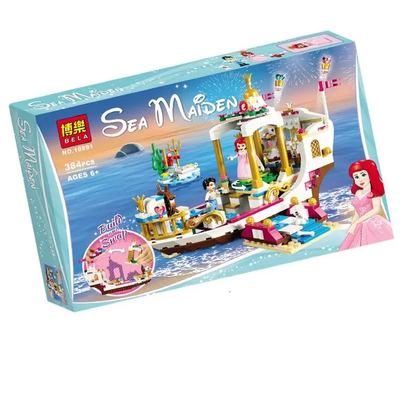 

SX3009 Girl Series Royal Celebration Boat Children's Assemble Building Block Toys 10891 The Best Gift for Kid