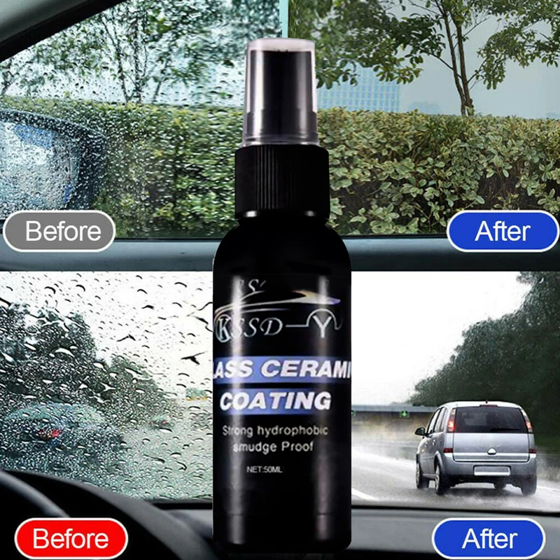 50ml Automobile Windshield Water Repellent Ati-Fog Agent Car Coating Windows Waterproof Rainproof Nano Hydrophobic |