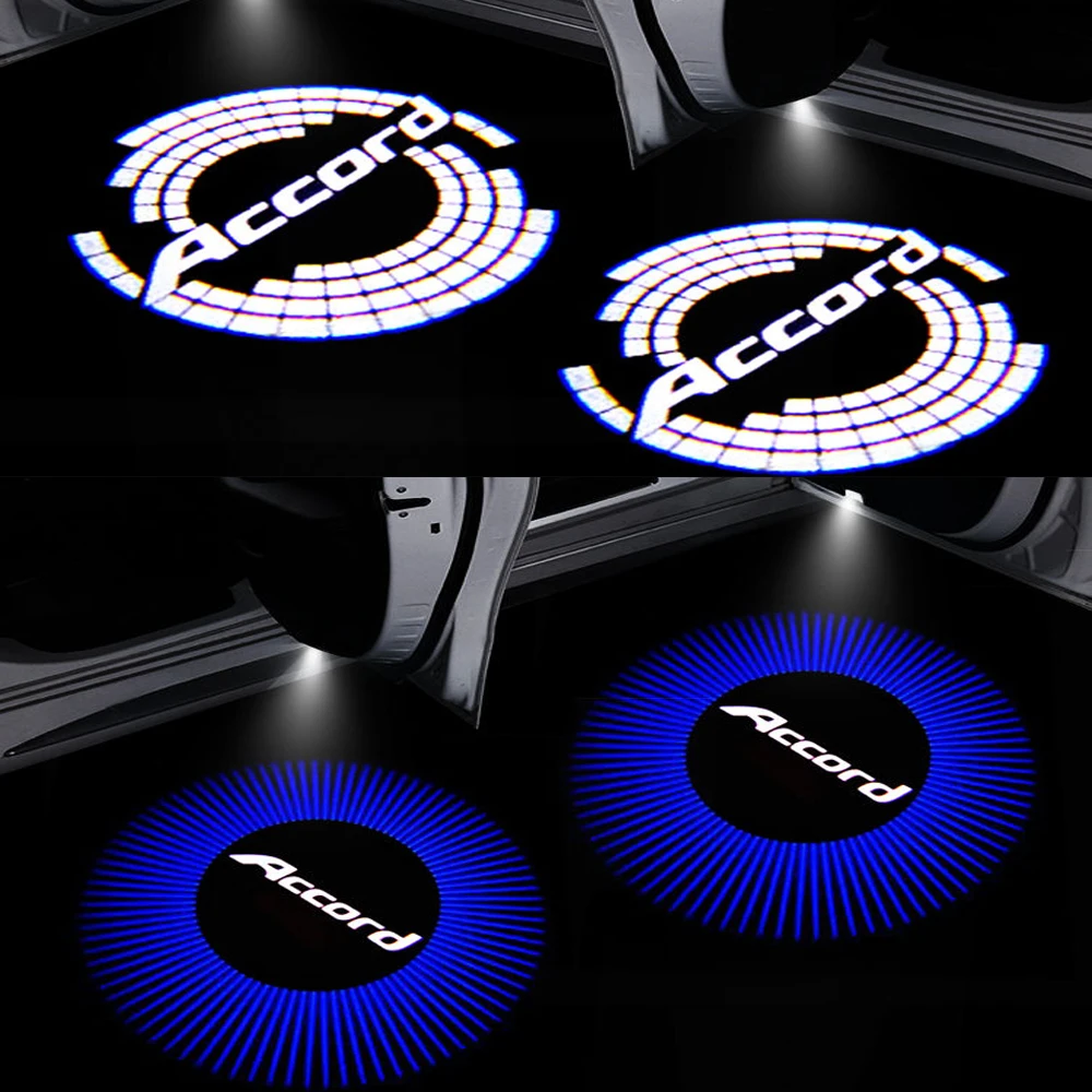 2 шт. ACCORD логотип светильник автомобиля приветствуем для Honda Accord Odyssey Elysion CR Z