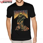Футболка мужская хлопковая с короткими рукавами, забавная тенниска с принтом Doom Dead, одежда со скидкой