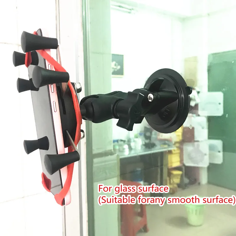 80 мм Диаметр окна автомобиля Поворотный замок на присоске база с 1 дюймовым