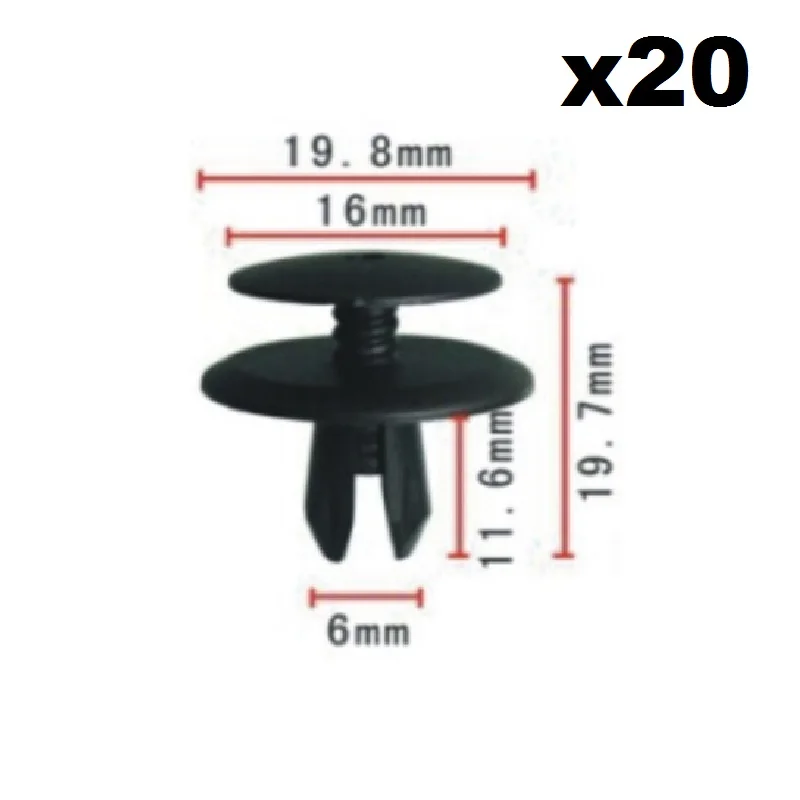 

FOR FORVW Transporter T4 DOOR TRIM PANEL CLIPS X20 GREY SET Interior Door Card & Trim Panel Lining Clips