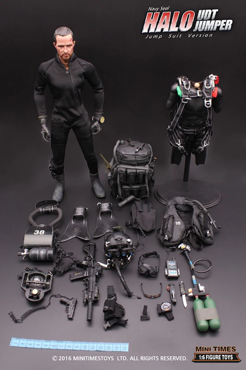 Мини-игрушки M0041/6 темно-синий США морской уплотнитель HALO UDT джемпер полный набор коллекционные игрушки подарок