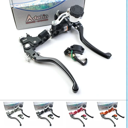 Adelin PX7 мотоцикл 17.5RCS 19RCS главный тормозной цилиндр гидравлический клатч с яркими кристаллами для R1 R6 FZ6 GSXR600 750 1000 NINJA250 ZX-6R Z750 Z800