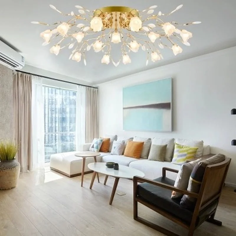 Европейский Гостиная с украшением в виде кристаллов потолочный светильник