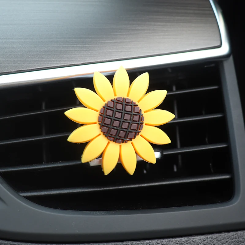 Автомобильный освежитель воздуха в виде подсолнуха украшение автомобиля на