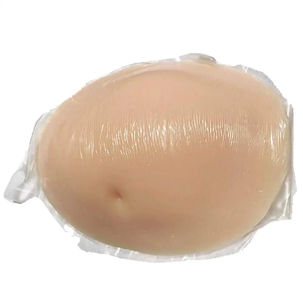 Цельнокроеный искусственный животик для беременных мягкий силиконовый живот