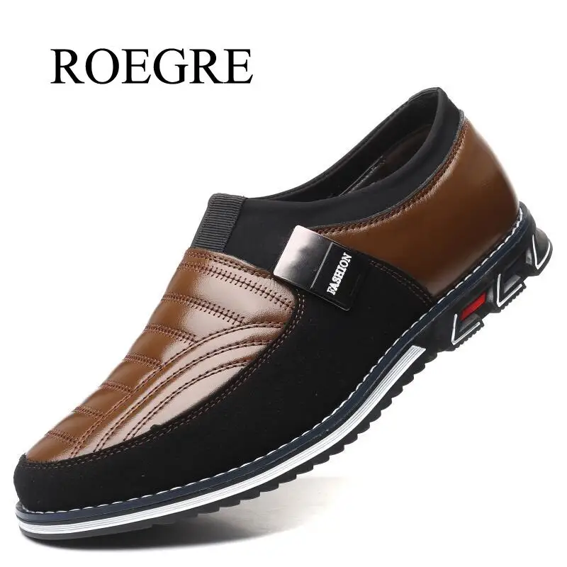 High Quality Leather Shoes Men Luxury Brand Casual Fashion Mens Loafers Moccasins Flats Comfortable Men's Driving 48 | Обувь