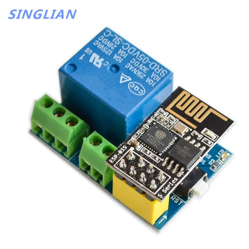 1 шт. ESP8266 ESP-01S релейный модуль реле wifi интеллектуальная розетка. Добавить ESP-01S для arduino