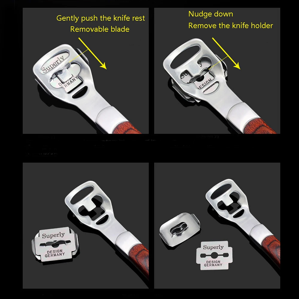 1 шт. из массива дерева Нержавеющая сталь кожи очистки фруктов и овощей