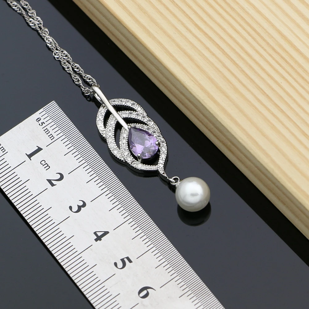 Комплект из колье и серёг с жемчугом | Украшения аксессуары