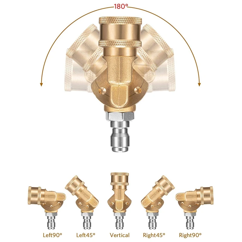 Набор насадок для мойки высокого давления Поворотный адаптер быстрого разъема