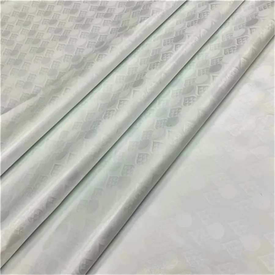 Австрийское качество 2018 базин богатая парча белая жаккардовая парчовая ткань 100%