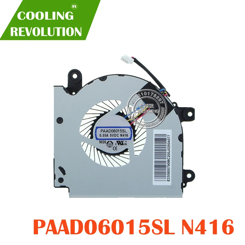 Новый оригинальный вентилятор охлаждения PAAD06015SL 0.55A 5VDC N416 4PIN E330800790MC200J02004077 |