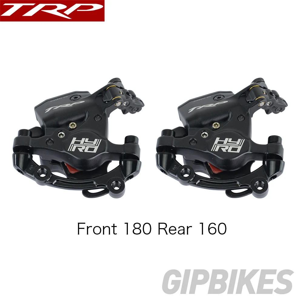 Front 180 Rear 160 TRP HY/RD штыревой кабель с приводом гидравлический дисковый тормозной суппорт 160 мм w/or w/o ротор передний/задний/комплект HYRD ROAD Черный - Цвет: Front 180 Rear 160