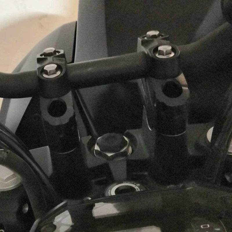 

Motorcycle Handlebar Riser Handle Bar Riser Mount Clamp Kit for Kawasaki Z400 Z 400 2020