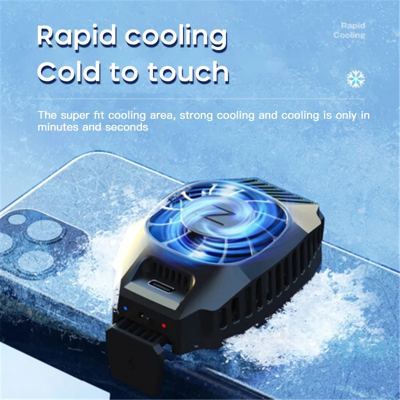 

Universal Mobile Phone USB Game Cooler System Cooling Fan Gamepad Holder Stand Radiator Fan Cooler For Mobile Phone Accessories