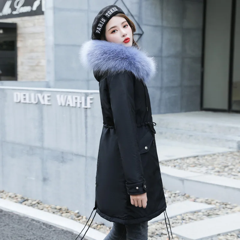 Женское зимнее пальто с большими карманами размеры до 6XL | Женская одежда
