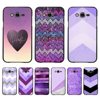 love purple glitter wave phone case for samsung galaxy j 4plus j6 j5 j72016 j7prime cover for j7core j6plus back coque
