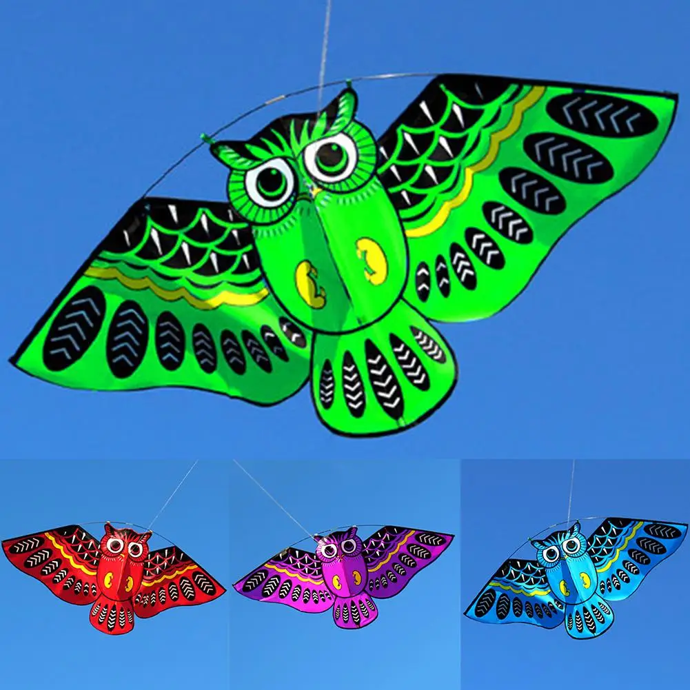 

Outdoor Colorful Cartoon Owl Easy Flying Kite with 50m Line Children Kids Toys for Kids vlieger Outdoor Tool New