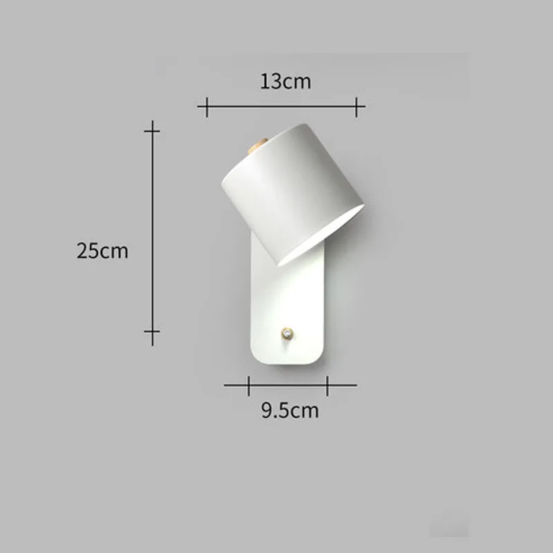 

Nordic LED Wood Iron Wall Lamp Lights For Home Reading Bedroom Living Room Bedside Study Home Decor Macaron Wall Sconce Lamps