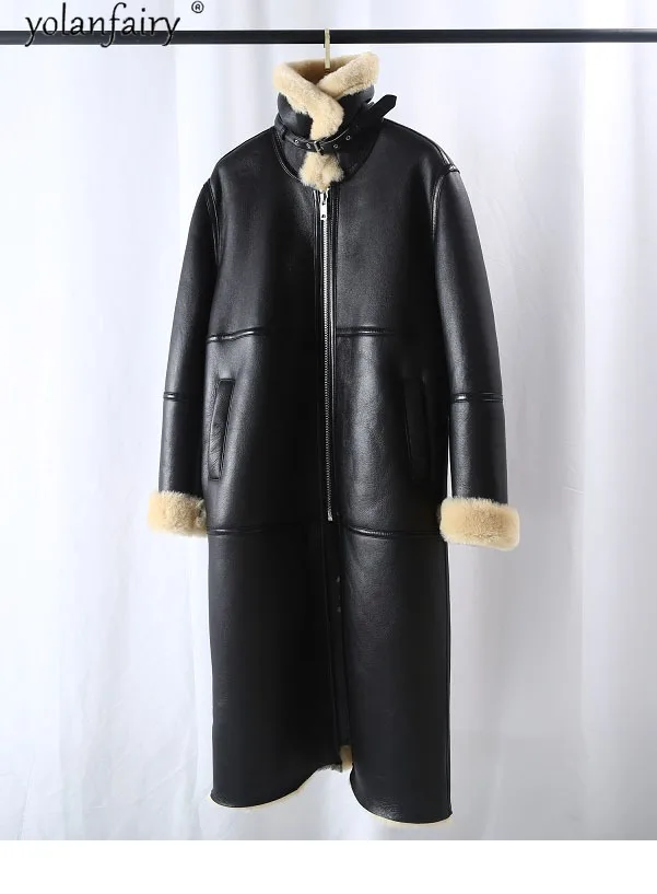 Женское зимнее пальто из натуральной овчины мериноса | Женская одежда