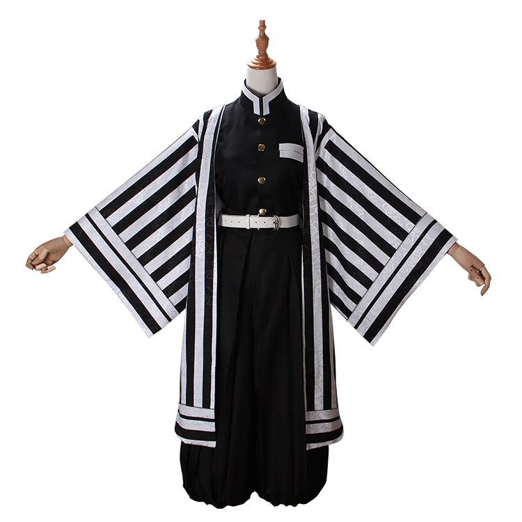 

Cossun Anime! Demon Slayer: Kimetsu no Yaiba Iguro Obanai Gothic Uniform Cosplay Costume Halloween Suit Any Size