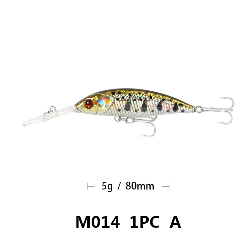 Bassland длинная губа minnow 5 г 80 мм плавающие воблеры рыболовные приманки crankbait жесткая