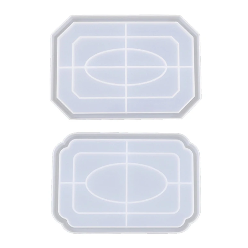 

Storage Tray Crystal Epoxy Resin Mold Plate Dish Silicone Mould DIY Crafts Jewelry Casting Tools